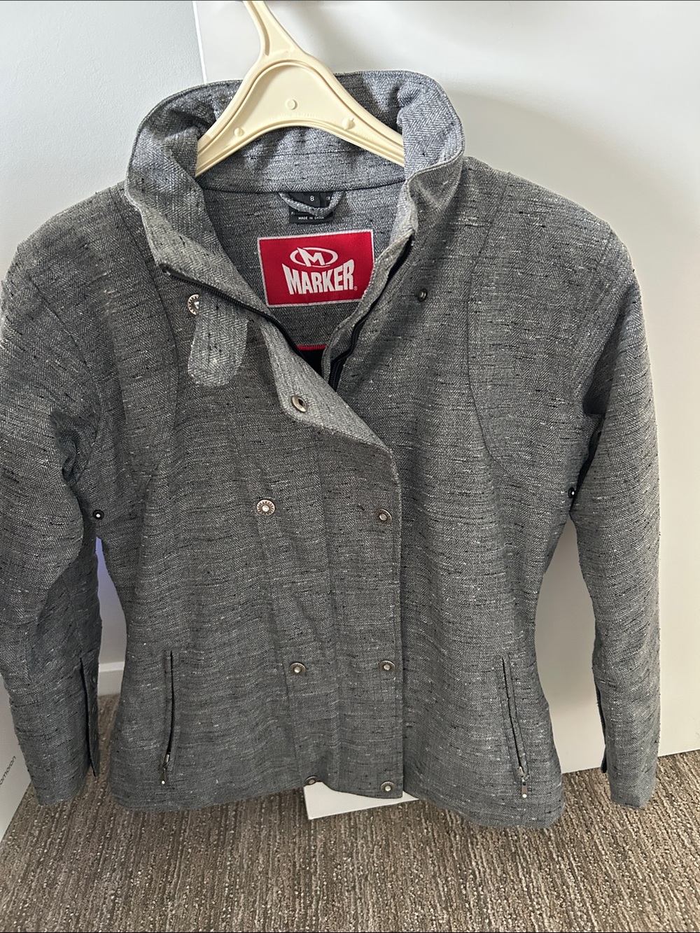 Marker Gray Double-Breasted Utility Jacket